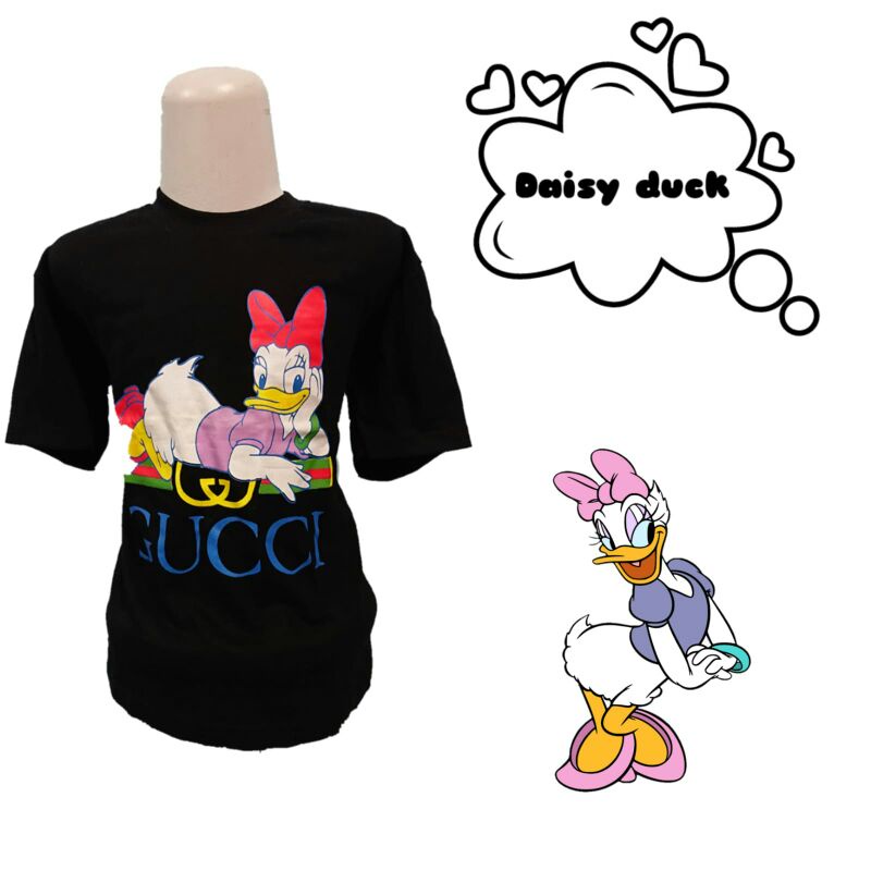 REALPIC 100% kaos cotton anak cewe 1-11th donal bebek pita bisa cod ini