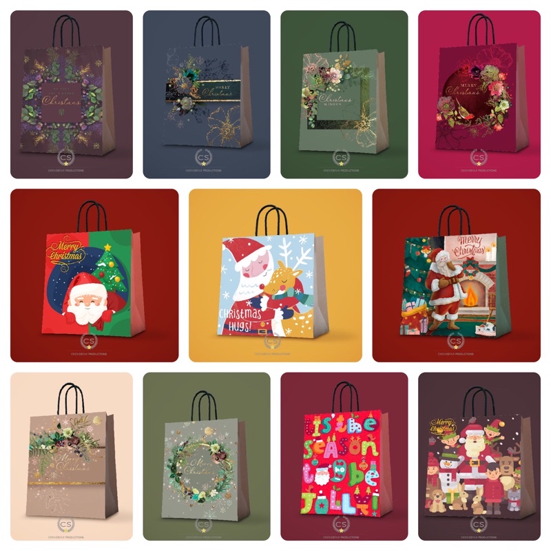 

paperbag christmas hampers goodie bag tas kertas paper bag