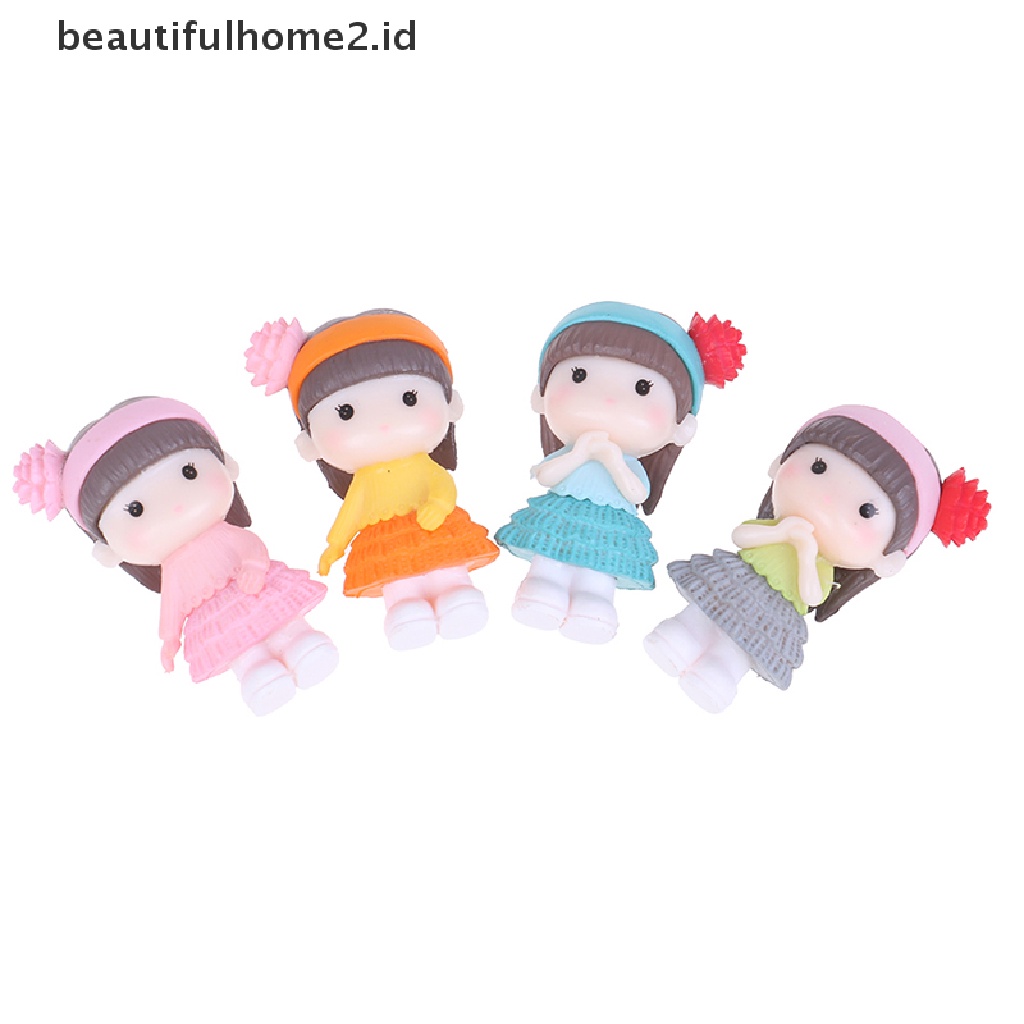 (Beautifulhome2) Buku Literatur Bahasa MandarinId 4pcs Boneka Peri Mini Untuk Dekorasi Taman