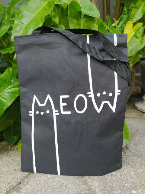 [MEOW TULIS] TOTE BAG K-POP WANITA /TAS SABLON KARAKTER