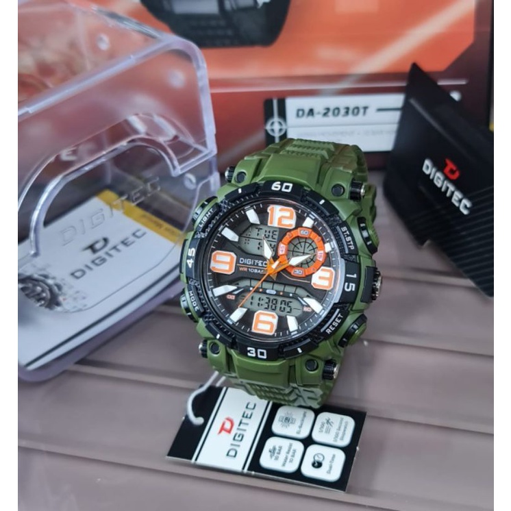 Woooww DG-2030 Original 100% Jam Tangan Pria Digitec Tahan Air