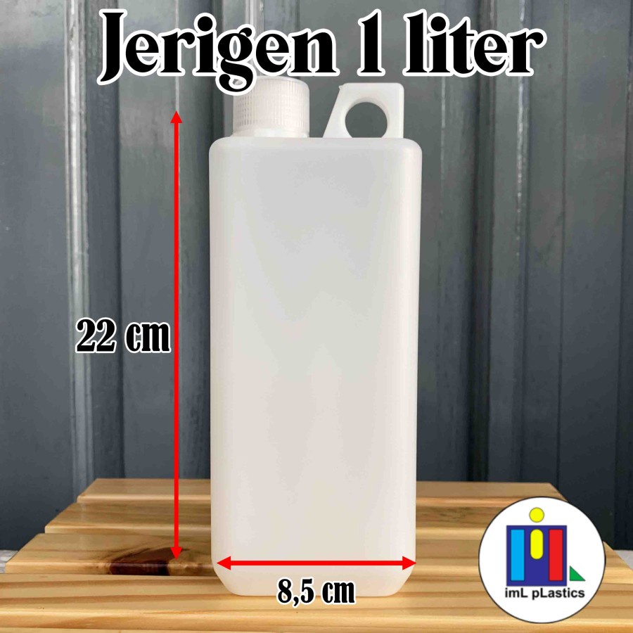 Jerigen 1 liter botol / jirigen 1000 ml  - 1 pcs