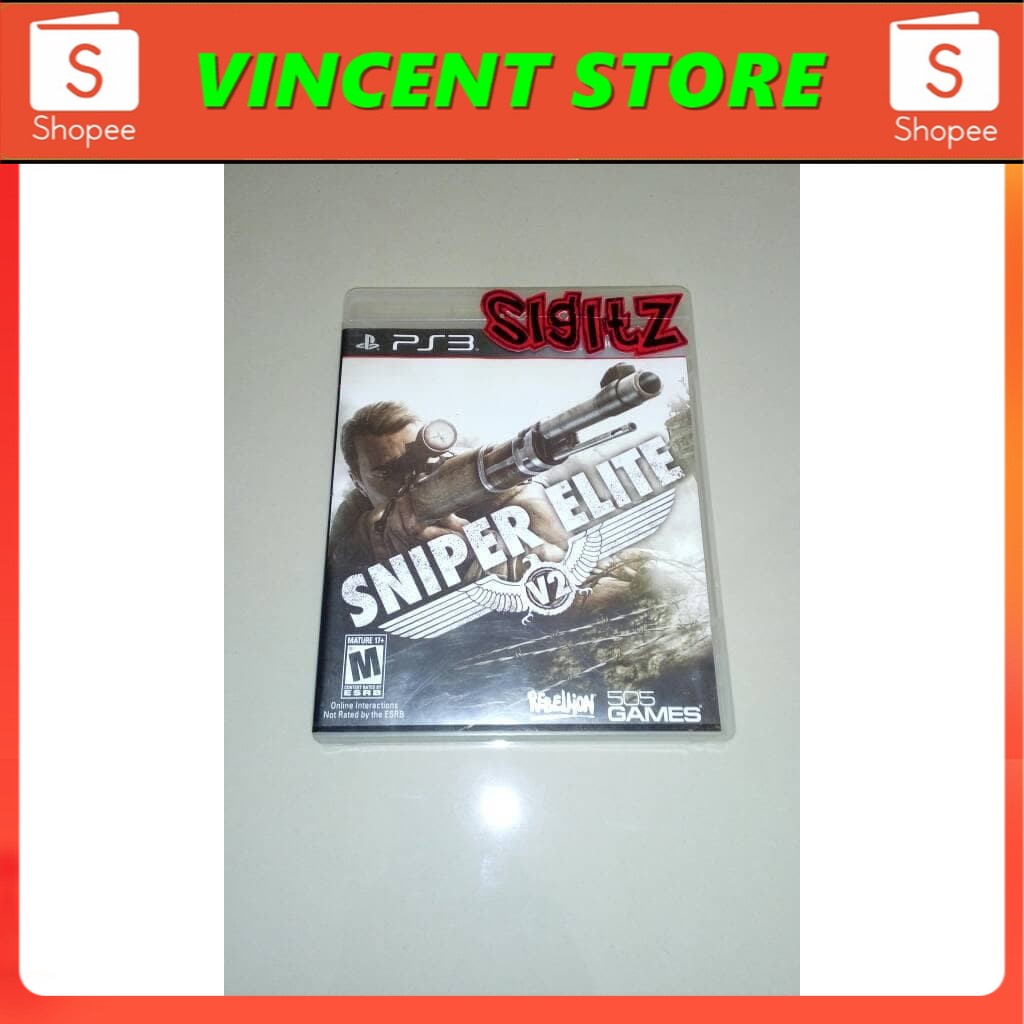 PRODUK ORIGINAL bd ps3 kaset game SNIPER ELITE V2