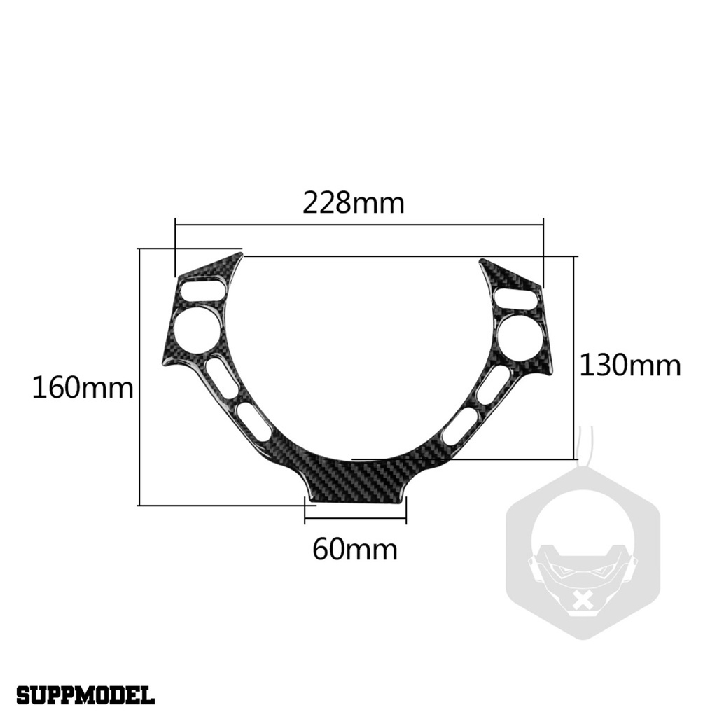 Smodel Stiker Stir Mobil Simetris Bahan Karbon Fiber Untuk Nissan