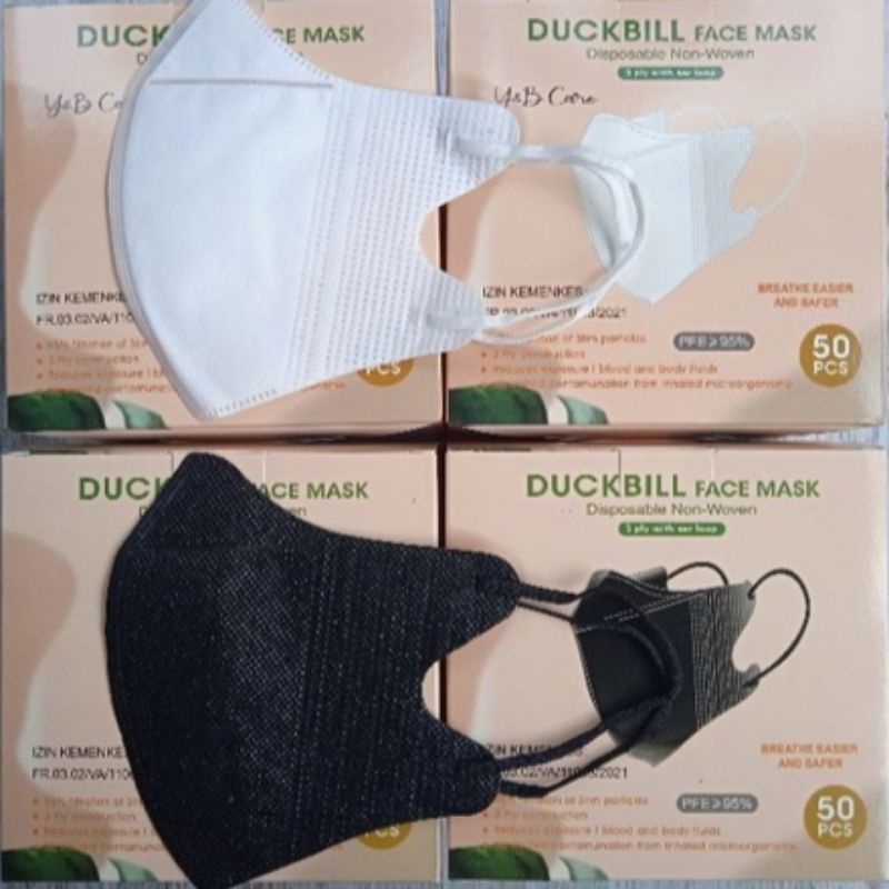 MASKER DUKBIL Y&B EMBOS  ISI 50 PCS