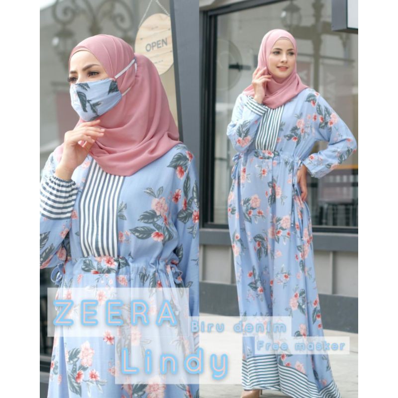 Daster arab ZEERA LINDY Dress Mewah Busui Rayon Super Original