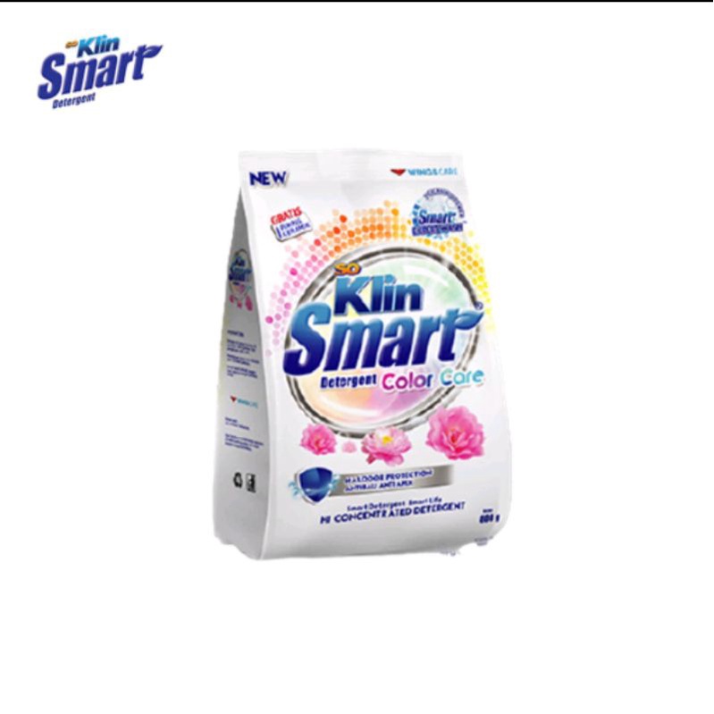 Soklin Smart Detergent Colour Care, Max Clean 725gr free piring  keramik