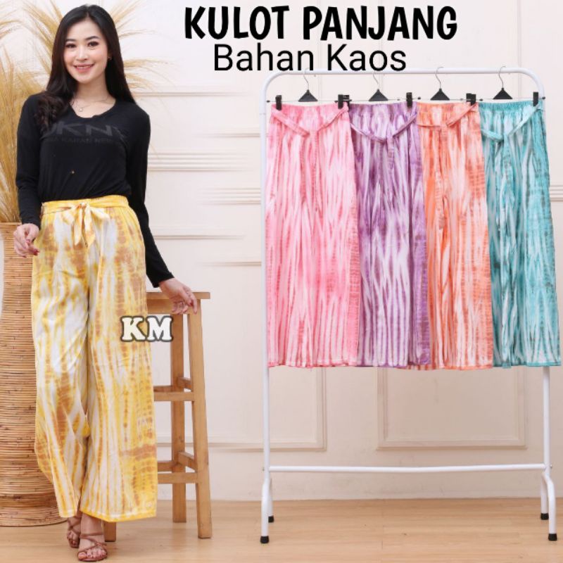 Celana Kulot Wanita Panjang Clana Remaja Perempuan Dewasa Bawahan Piyama Pinggang Tali Dan Karet Bahan Kaos Halus Motif Abstrak Terbaru Kekinian Harga Grosir Murah Bisa COD