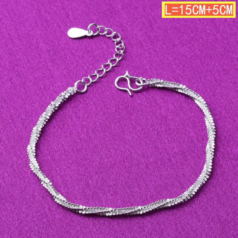 50 gaya 925 gelang perak asli, aksesoris perhiasan fashion Jepang dan Korea-1