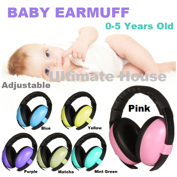 Baby Earmuffs Noise Reduction Anak Peredam Suara Pesawat Earmuff Penutup Telinga Bayi