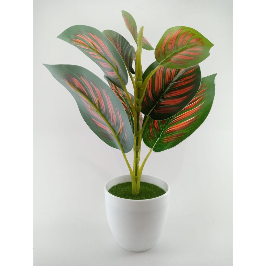 COD TANAMAN HIAS TANAMAN DAUN PLASTIK TANAMAN HIAS RUMAH BUNGA HIAS BUNGA PLASTIK BUNGA BP8830-OREN