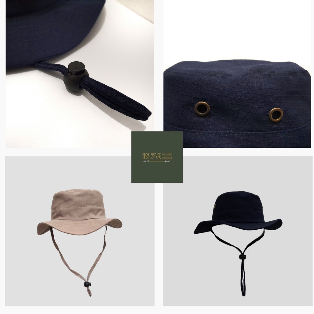 Topi Rimba Polos / Jungle Hat / Hunting Hat Polos / Topi Hiking / Topi Hutan / Topi Pendaki