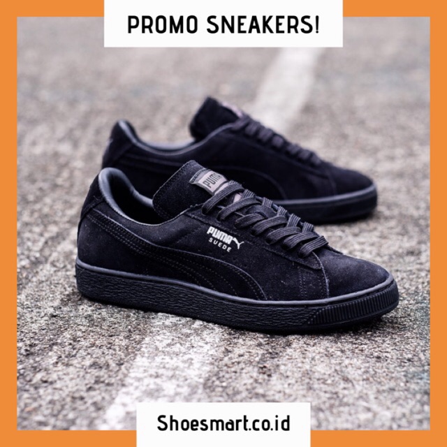 puma suede full black