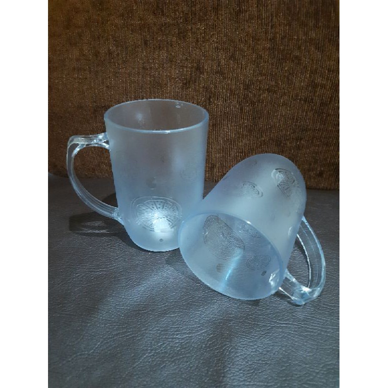 Gelas kristal corona 400 ml/gelas mika/gelas plastik bening