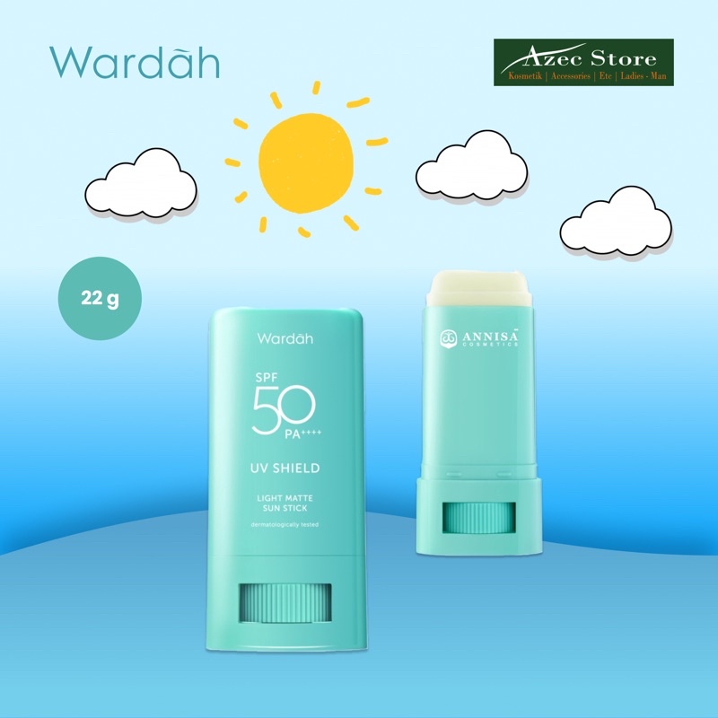 Wardah UV Shield Light Matte Sun Stick 22 g