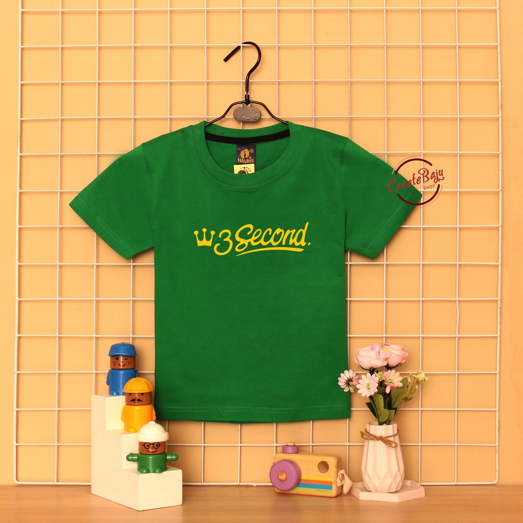 CUSTOM KAOS ANAK LAKI 3SECOND 1-7 TAHUN BAJU ATASAN ANAK LAKI FASHION TERMURAH BAHAN KATUN