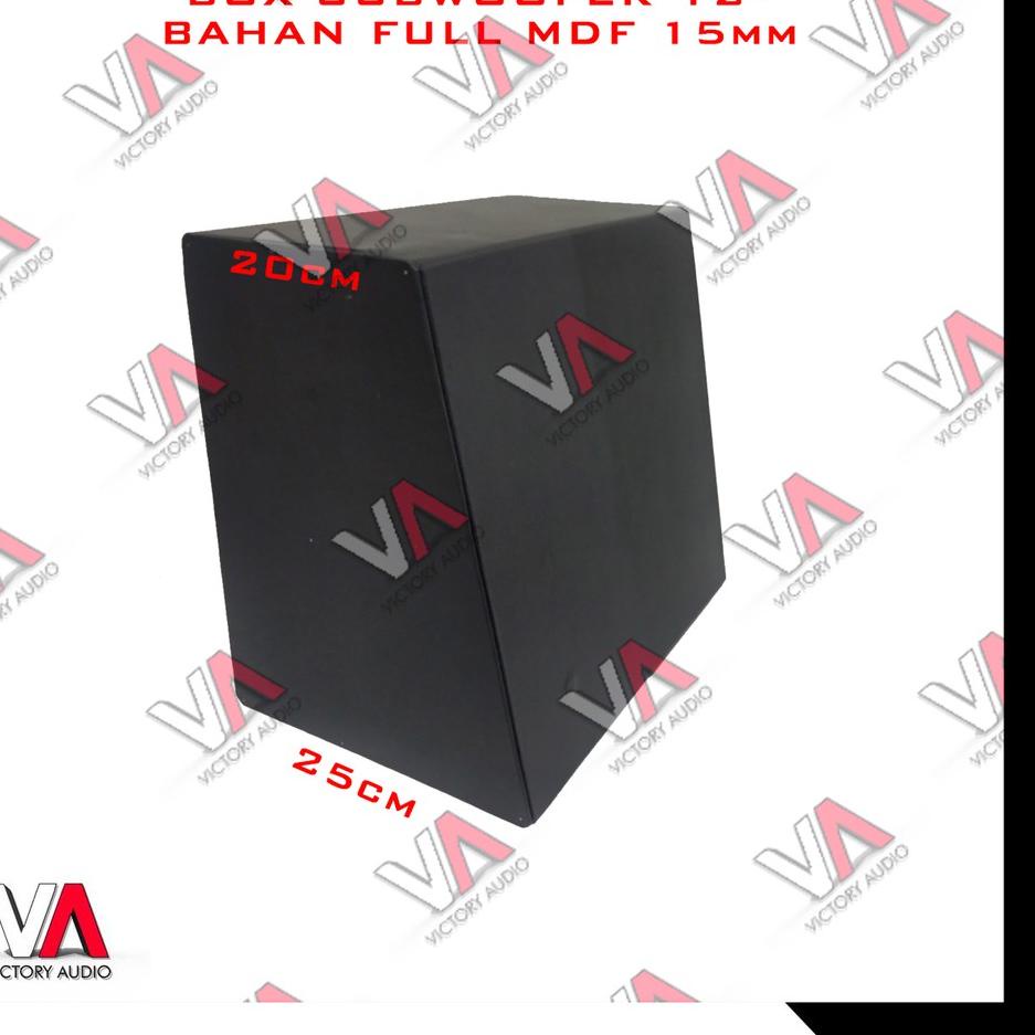[ZT87] Box Full MDF Subwoofer 12 Inch Boks Sub Audio Mobil 12Inci Tebal 15mm Warna Hitam High Quality ➔ (Dijual Murah)