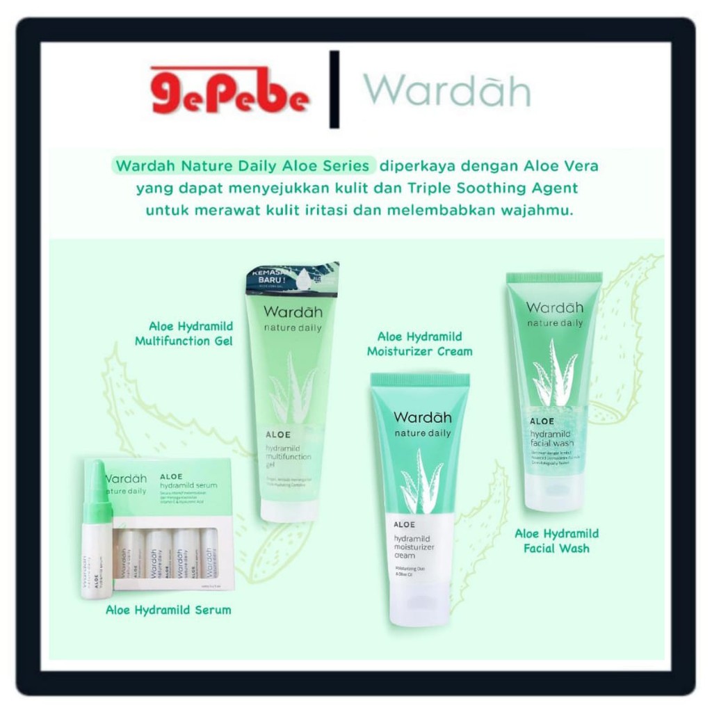 Wardah Nature Daily Aloe Hydramild Series