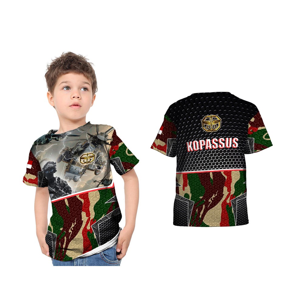 Kaos Kopassus Anak | Kaos Kopassus Asli | Kaos Kopassus | Kaos Loreng Kopassus