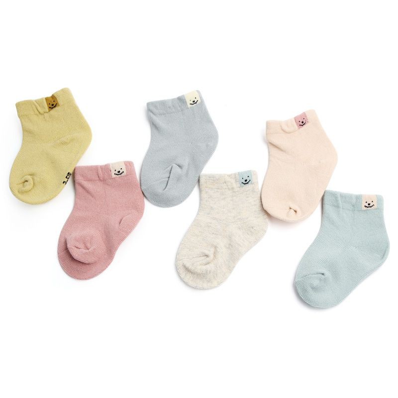  KAOS KAKI BAYI POLOS  WARNA BABY SOCKS 6 12 BULAN 