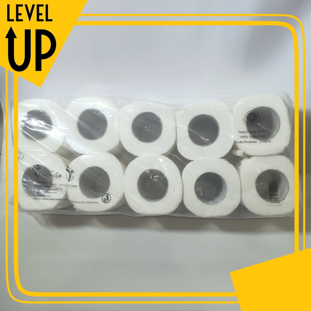TULIP ROLL 1 PACK ISI 10 ROLL / TISU ROLL / TISSUE TULIP / TISU TULIP ROLL / TISU WAJAH / TISU