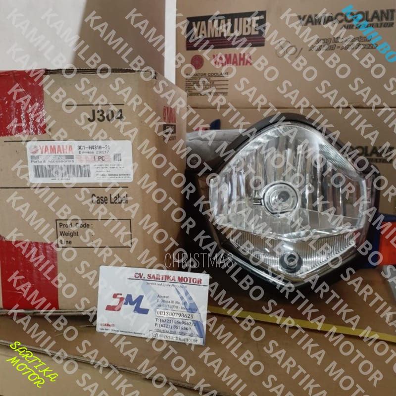 (100% ASLI ) Lampu Depan Komplit Vixion 3C1-H4310-21 mantap