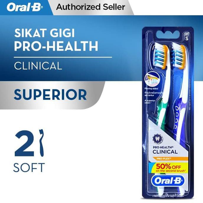Termurah Oral B Sikat Gigi Pro-Health Clinical Pro Flex Soft 2S