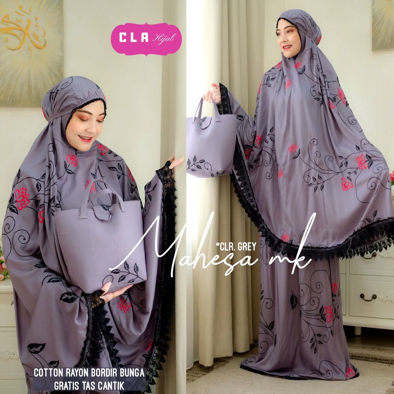 Mukena dewasa rayon super jumbo Mahesa fashion solo recommended high quality