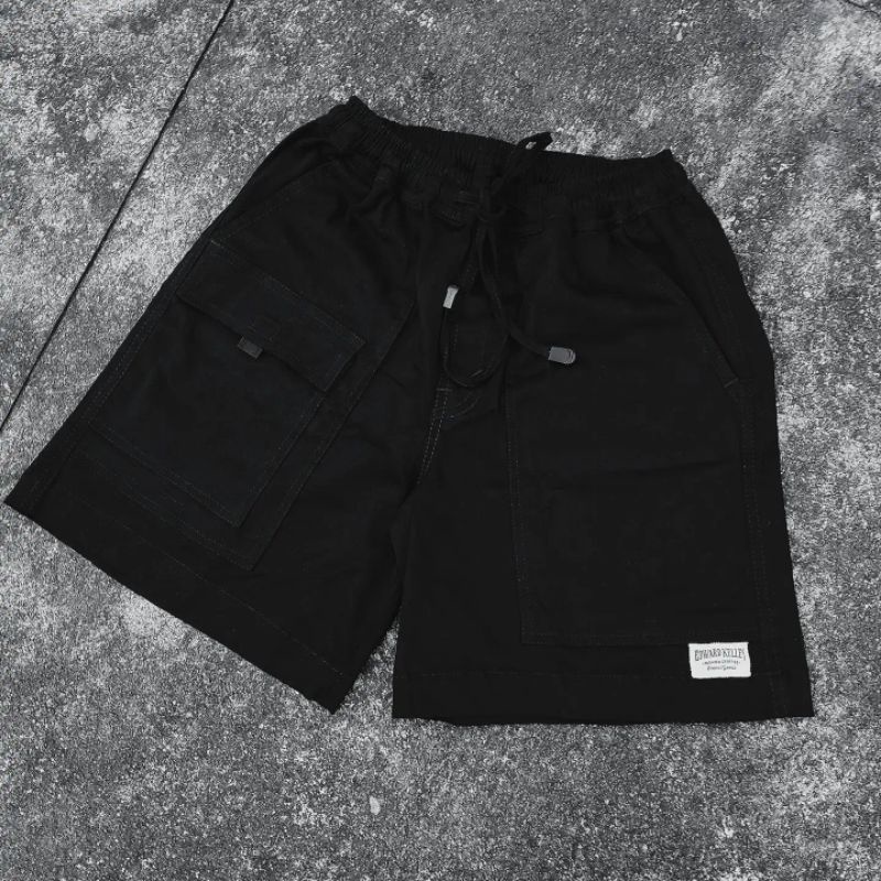 Celana Edward Kelley Befdlier Fatigue Double Pocket Black Walkshort