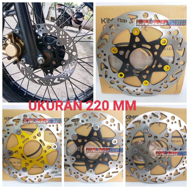 New Disc Piringan cakram depan Variasi Ukuran 220 mm vega fizr mx Jupiter Nuovo Mio smile soul lama fino lama