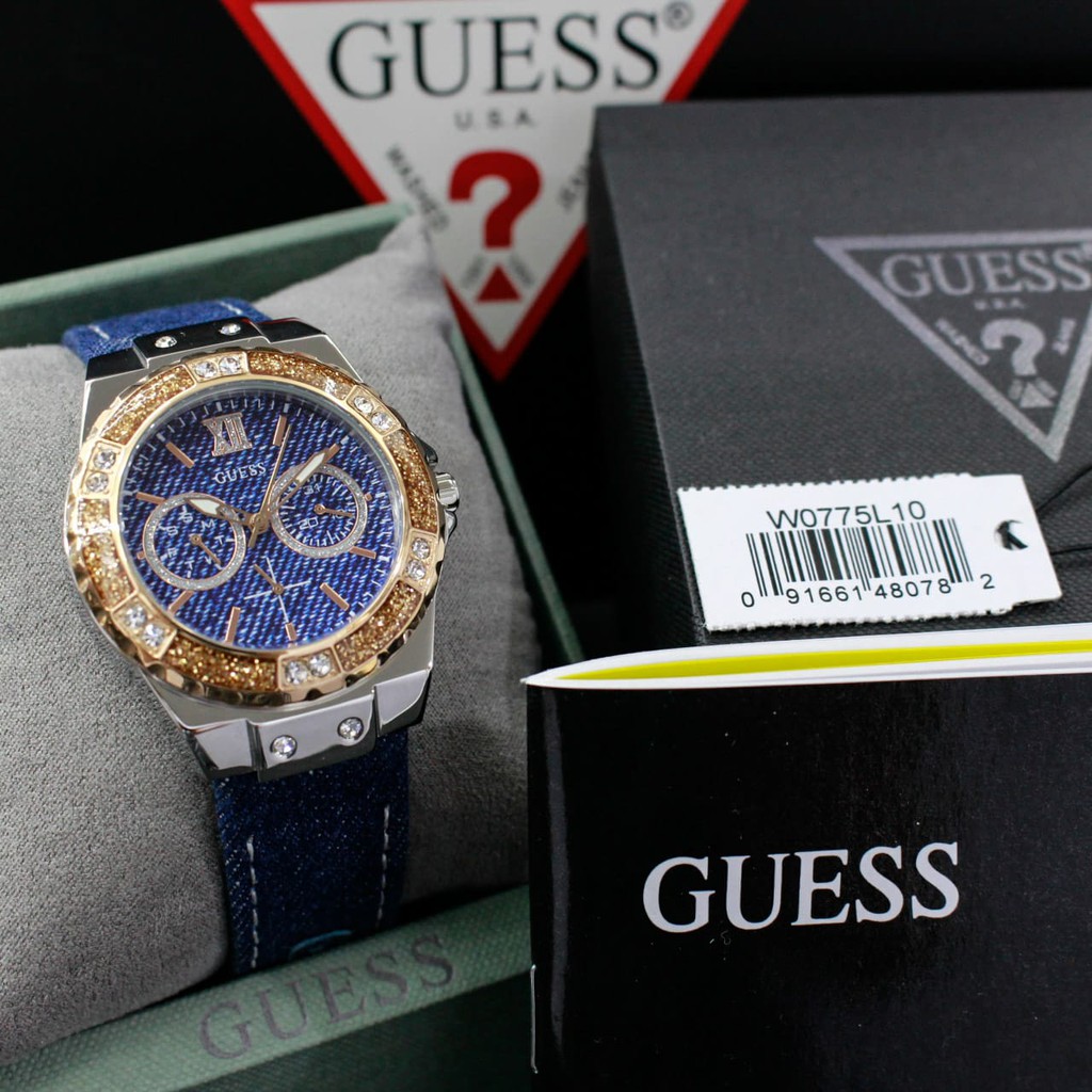 JAM TANGAN WANITA GUESS W0775L10 ORIGINAL TERMURAH TERLARIS TERBARU