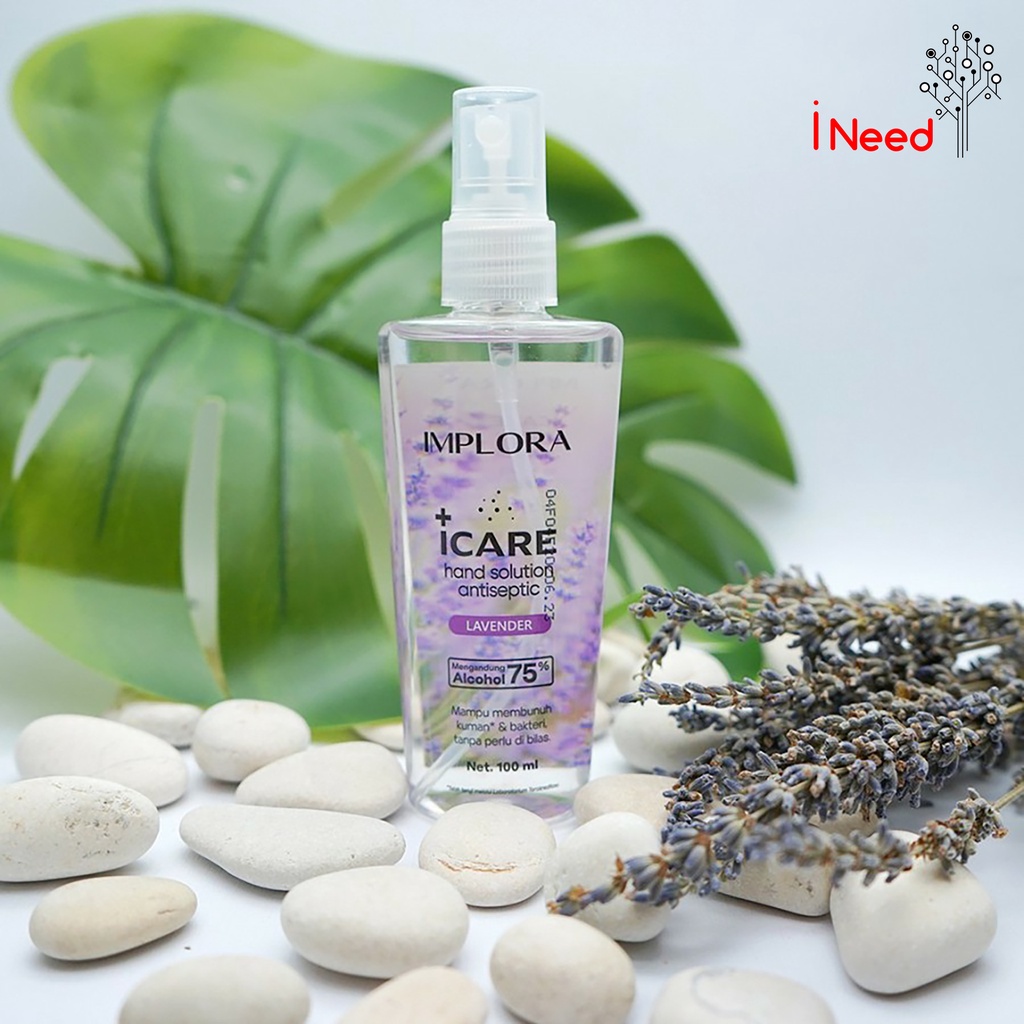 (INEED) Implora Icare Hand Solution Antiseptic Spray Lavender/Fresh Lime/AloeVera 100ml