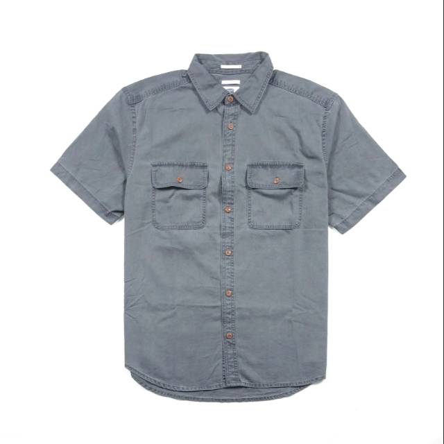 Kemeja big size pria OLD NAVY double pocket original grey