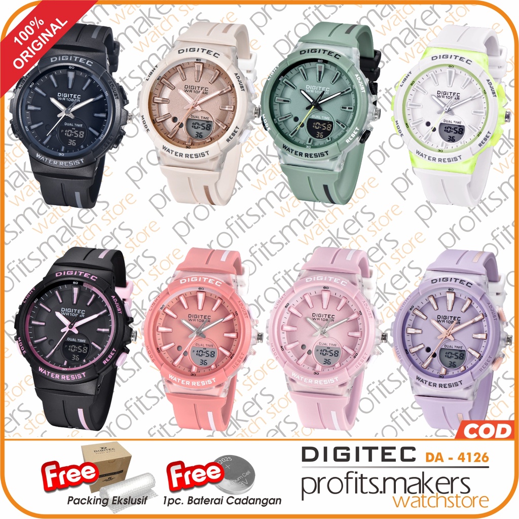 DIGITEC DG 4126 / DG-4126 / DG 2126 Watch Jam Tangan ORIGINAL