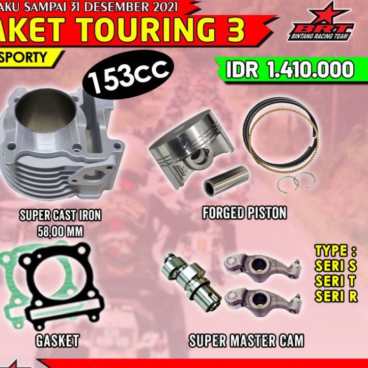 PAKET BLOK MIO SPORTY BRT PISTON NOKEN AS