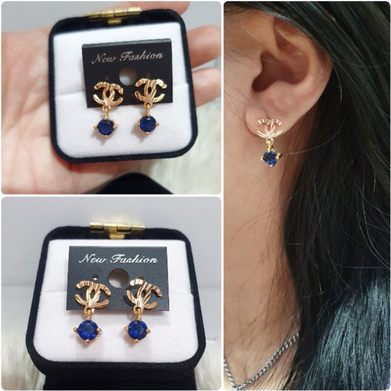 Anting Premium lapis emas anti karat anti alergi Giwang premium Quality mata halus an-p182