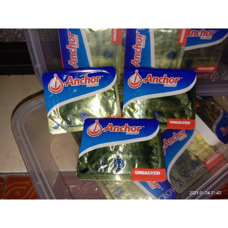 C-13 / ANCHOR UNSALTED BUTTER / ANCHOR SALTED BUTTER 7 G