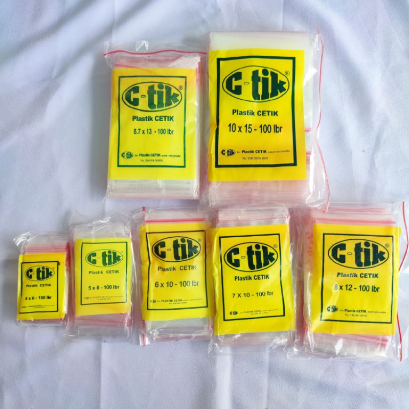 Jual Plastik Klip Ctik X X X Isi Lembar Plastic Ziplock Pastik Bening Makanan Saos