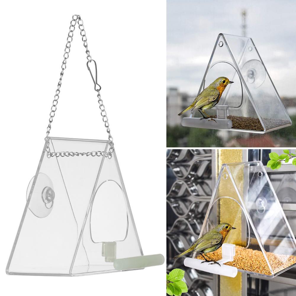 Chookyy Bird Feeder House Type Hanging Suction Perlengkapan Burung Adsorpsi