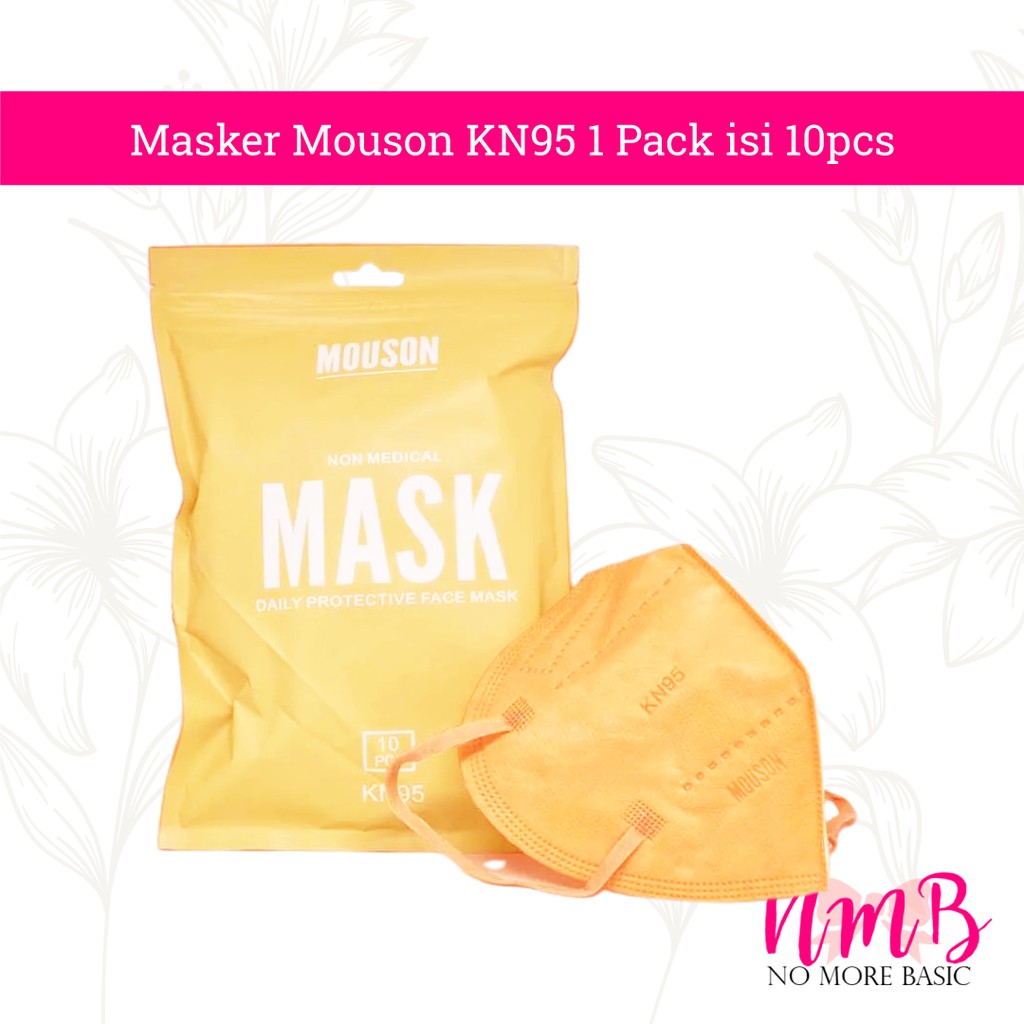 Masker KN95 5ply MOUSON KN 95 5 ply Mask ORIGINAL 1 Pack Isi 10pcs