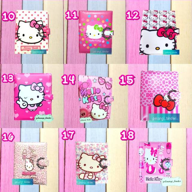 

Binder printing motif Hello Kitty ukuran A5 B5