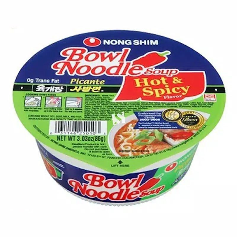 

NONGSHIM Bowl Noodle Soup Hot & Spicy Flavor 85gr