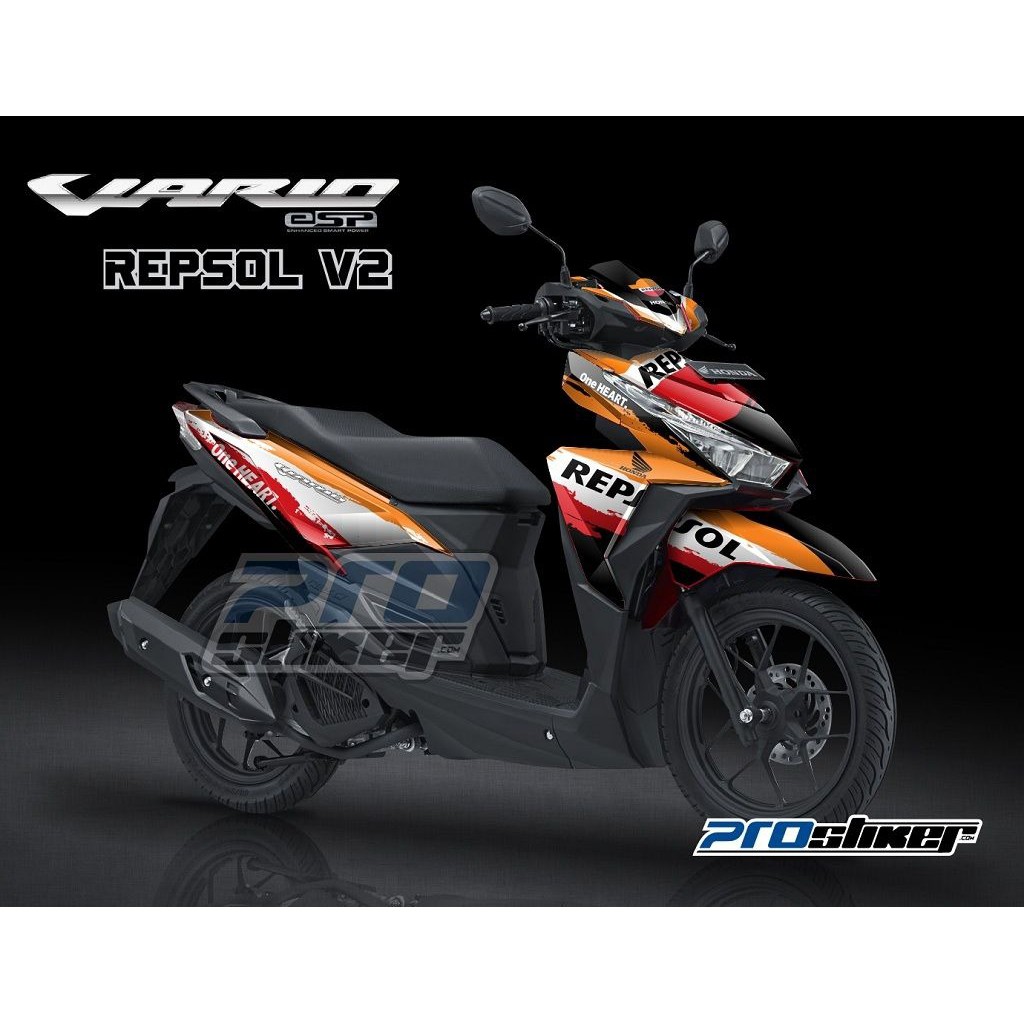 Striping Honda Vario 150 Modif Grafis REPSOL Full Body Prostiker Com SEMUA SIAP KIRIM Shopee Indonesia