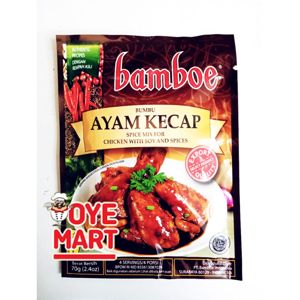 BAMBOE BUMBU AYAM KECAP INSTAN 70GR / BUMBU MASAK INSTAN