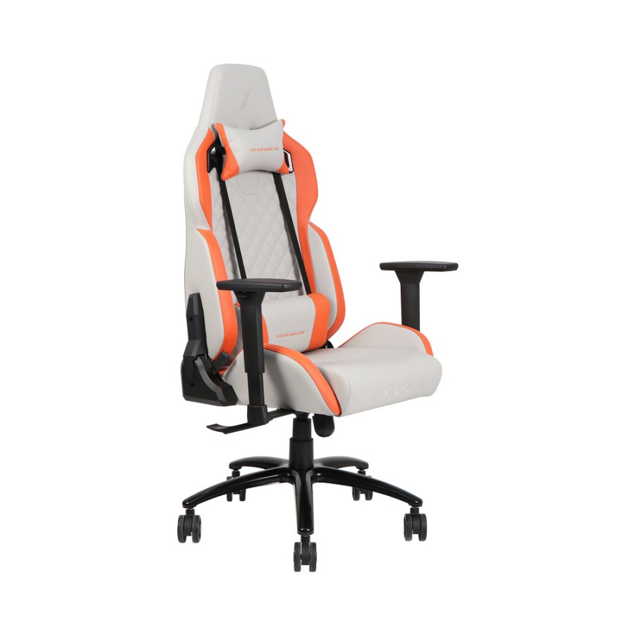 1STPLAYER GAMING CHAIR DK2 PRO - GRAY ORANGE - Comfort / Kursi Gaming