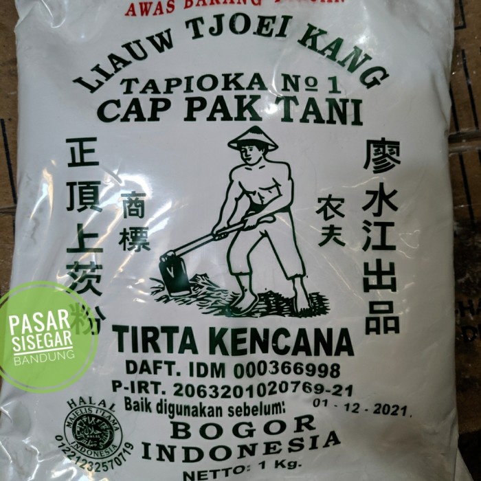 

PROMO [COD] Tepung Tapioka Sagu Cap Pak Tani Liauw Tjoei Kang 1kg