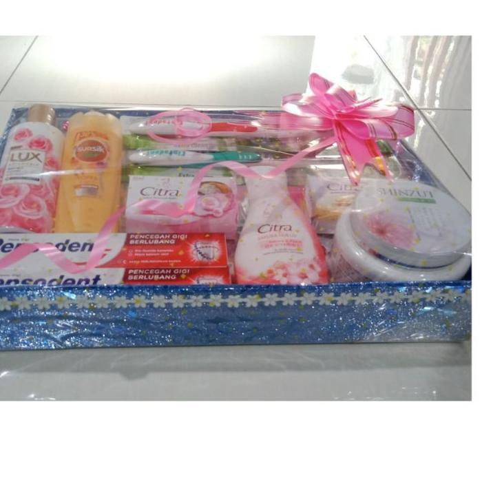 Flash Sale (foo-491) Paket Seserahan Hantaran Nikahan/Lamaran/Kado (Peralatan Mandi) Best Seller F