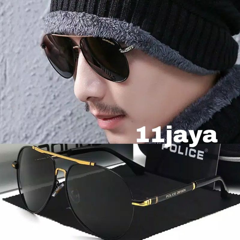 Kacamata Polarized Pria Anti UV400 Aviator Outdoor 758