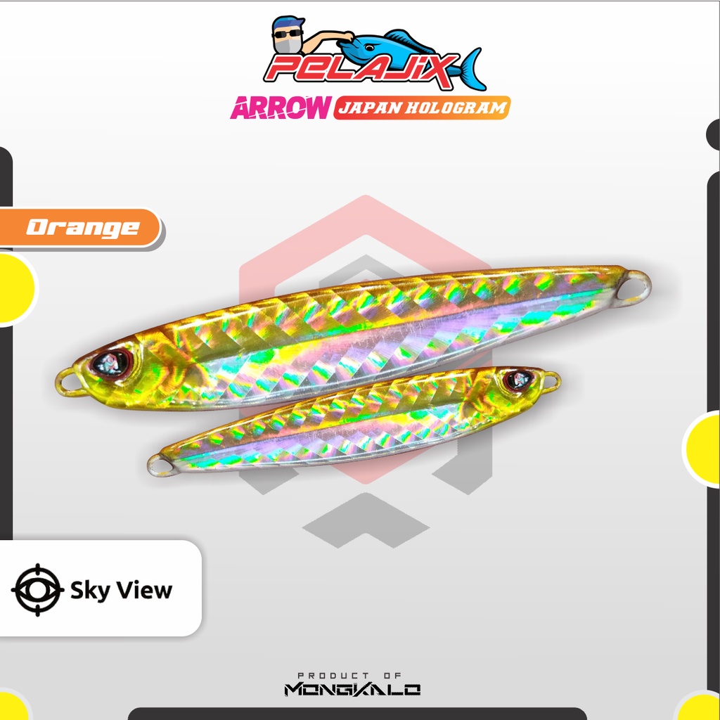 Mongkalo Pelajix Panah noGID noMotif Candy 30 Orange
