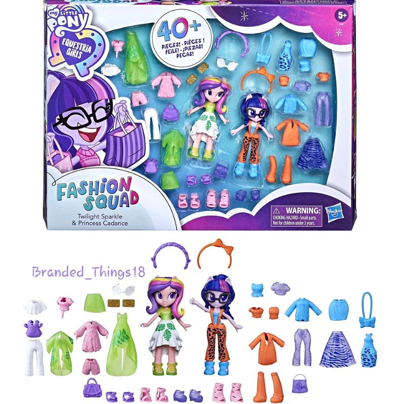 My Little Pony Equestria Girls Fashion Squad 40 Accessories Twilight Sparkle Princess Cadance Purple